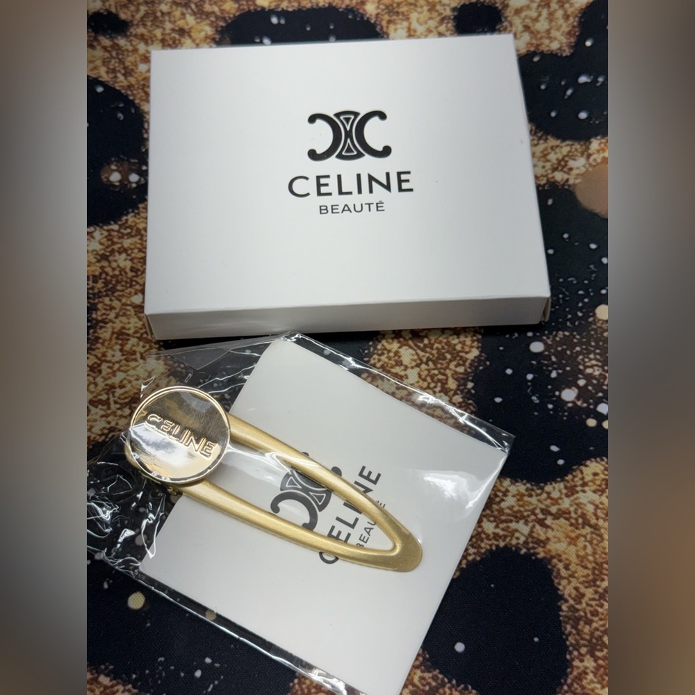 Celine Beaute Gold Hair Clip